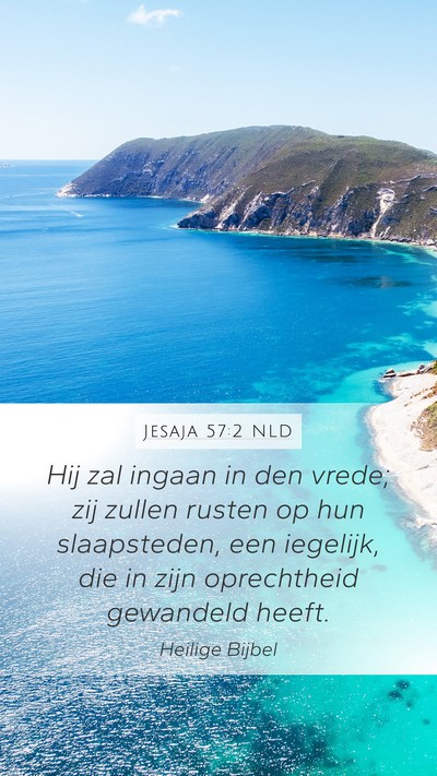 Jesaja 57:2 NLD Bible Verse Image