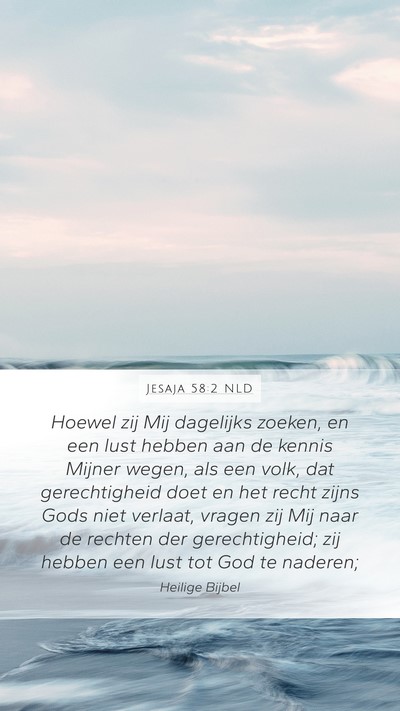 Jesaja 58:2 NLD Bible Verse Image