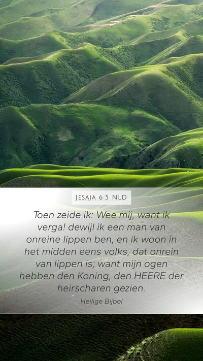 Jesaja 6:5 NLD Bible Verse Image