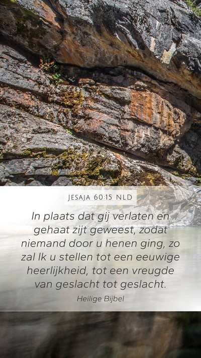 Jesaja 60:15 NLD Bible Verse Image