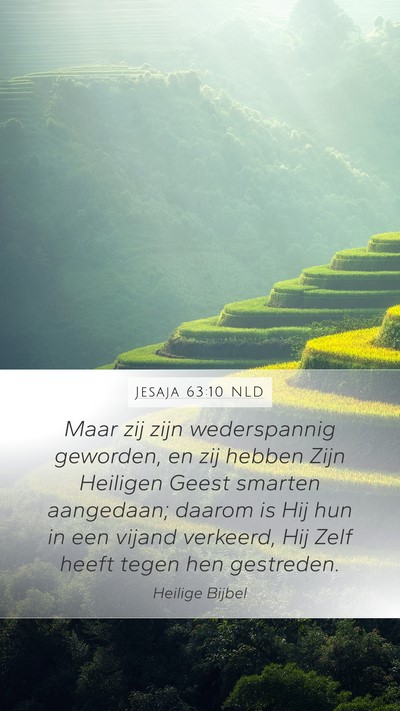 Jesaja 63:10 NLD Bible Verse Image