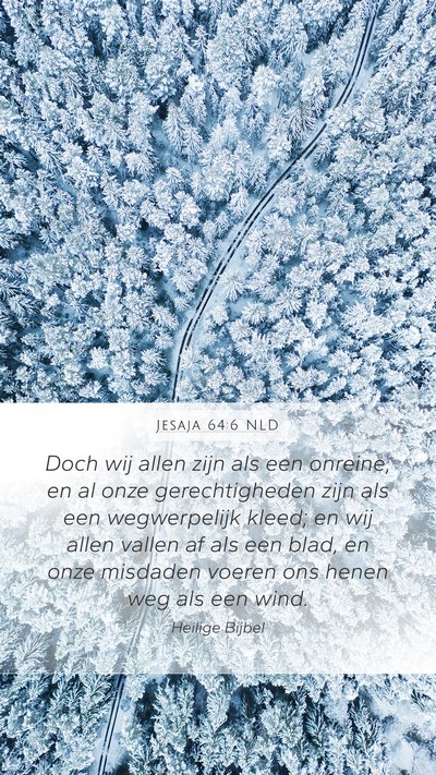 Jesaja 64:6 NLD Bible Verse Image