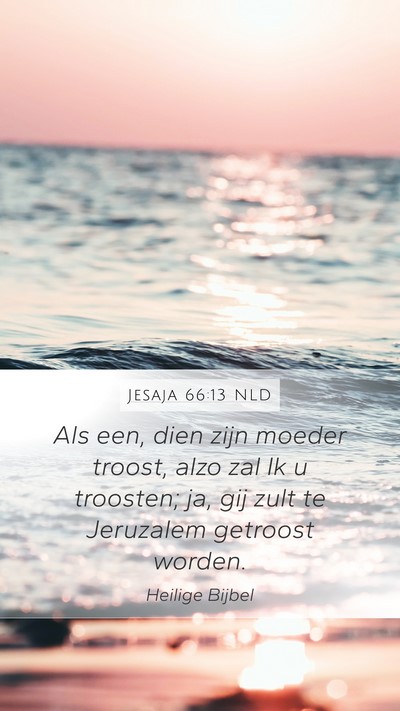 Jesaja 66:13 NLD Bible Verse Image