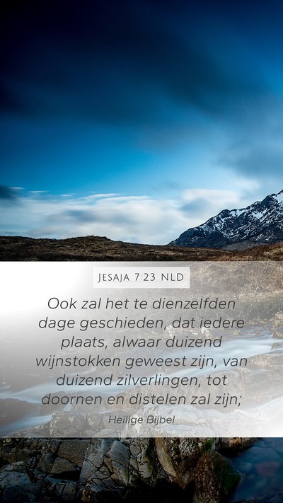 Jesaja 7:23 NLD Bible Verse Image