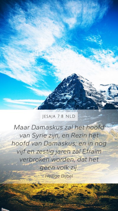 Jesaja 7:8 NLD Bible Verse Image