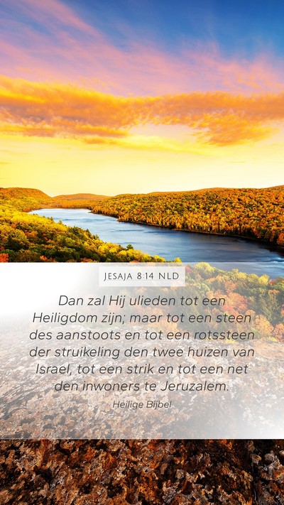 Jesaja 8:14 NLD Bible Verse Image