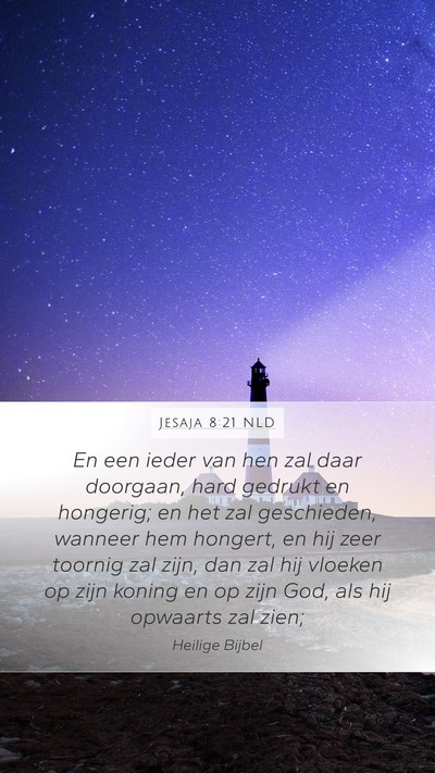 Jesaja 8:21 NLD Bible Verse Image