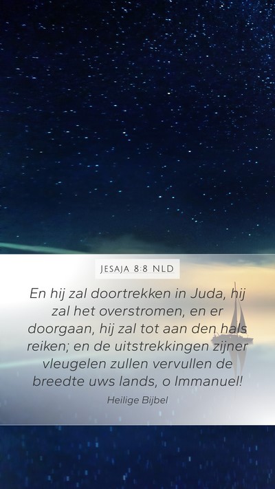 Jesaja 8:8 NLD Bible Verse Image