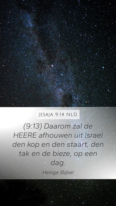 Jesaja 9:14 NLD Bible Verse Image