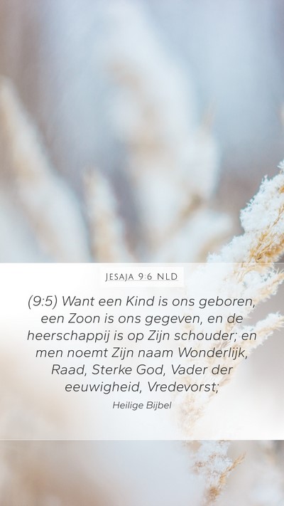 Jesaja 9:6 NLD Bible Verse Image