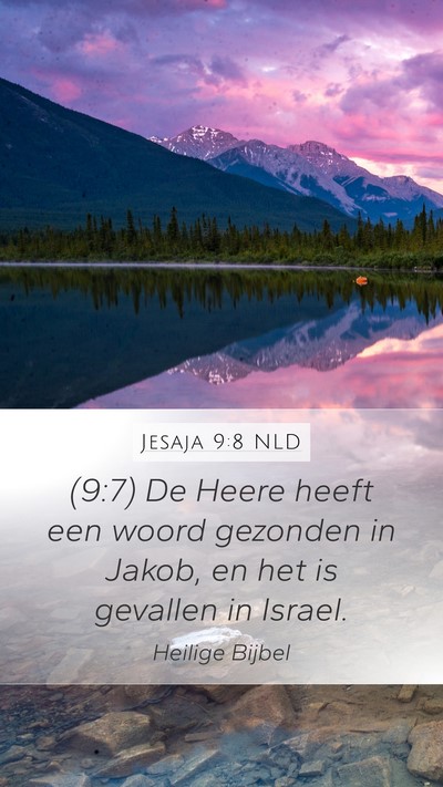 Jesaja 9:8 NLD Bible Verse Image