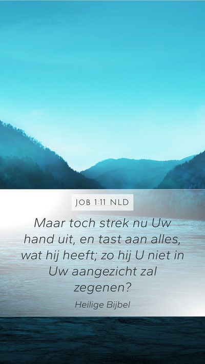 Job 1:11 NLD Bible Verse Image