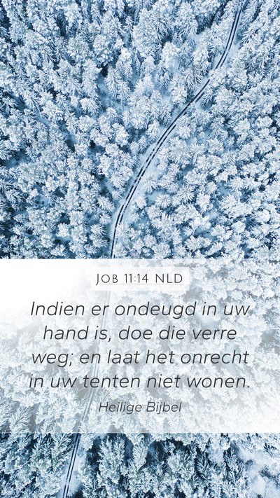 Job 11:14 NLD Bible Verse Image