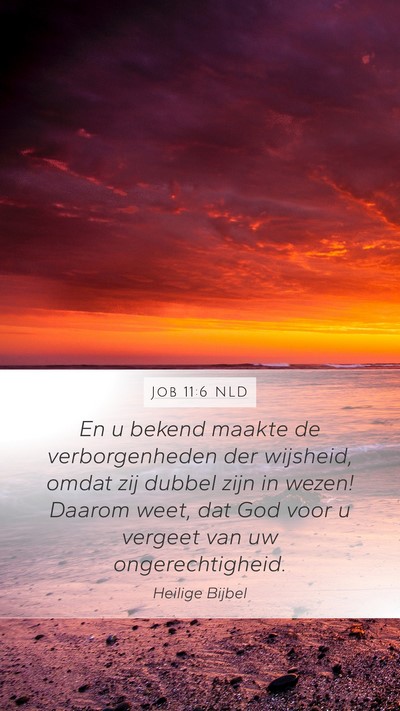 Job 11:6 NLD Bible Verse Image