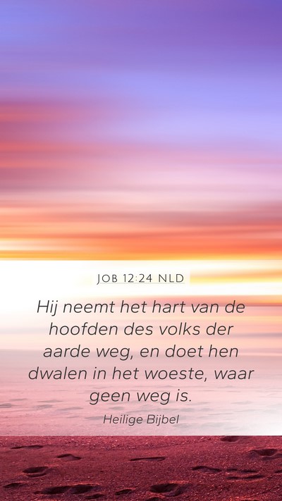 Job 12:24 NLD Bible Verse Image