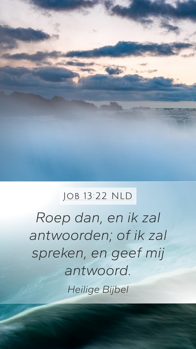 Job 13:22 NLD Bible Verse Image