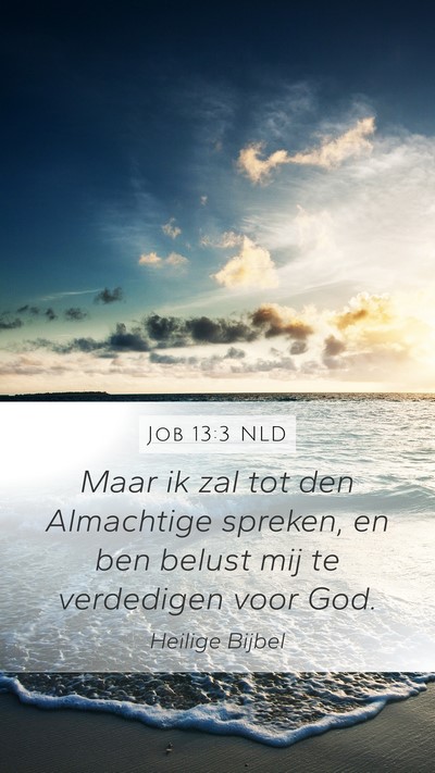 Job 13:3 NLD Bible Verse Image