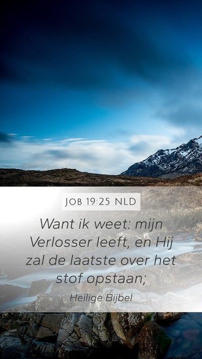 Job 19:25 NLD Bible Verse Image