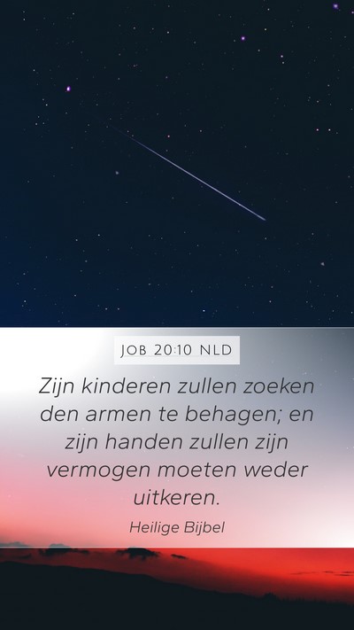 Job 20:10 NLD Bible Verse Image
