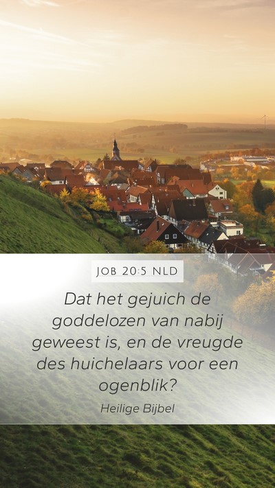 Job 20:5 NLD Bible Verse Image
