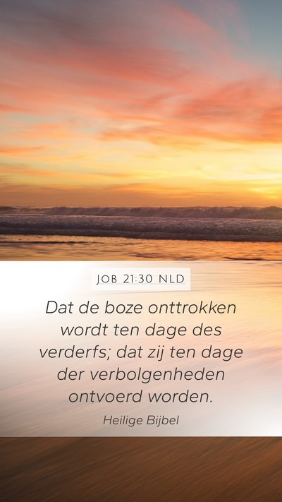 Job 21:30 NLD Bible Verse Image