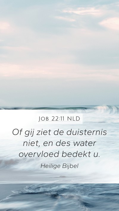 Job 22:11 NLD Bible Verse Image