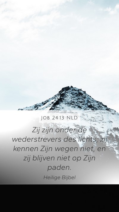 Job 24:13 NLD Bible Verse Image