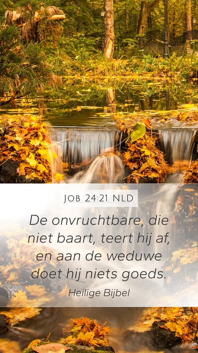 Job 24:21 NLD Bible Verse Image