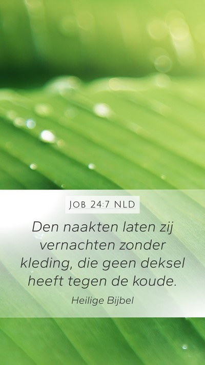 Job 24:7 NLD Bible Verse Image
