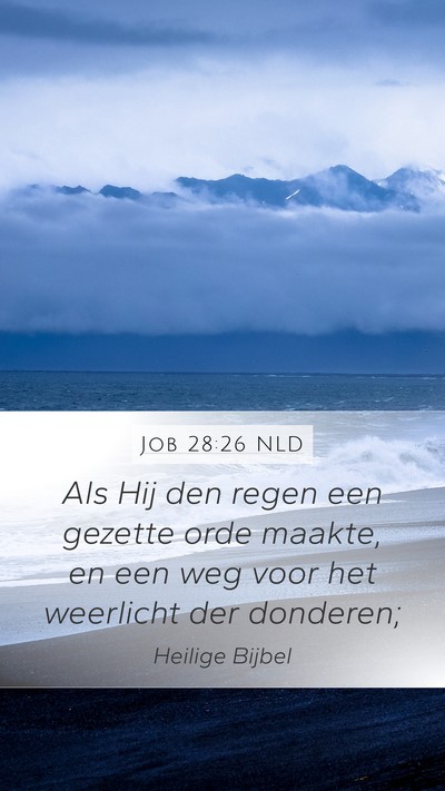 Job 28:26 NLD Bible Verse Image