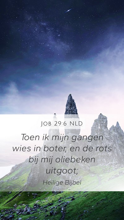 Job 29:6 NLD Bible Verse Image