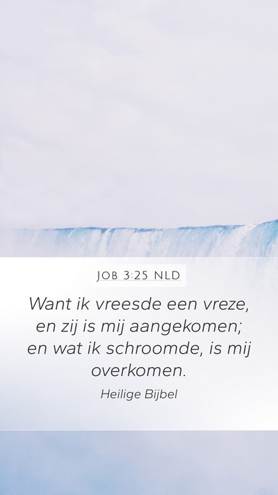 Job 3:25 NLD Bible Verse Image