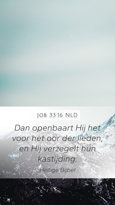 Job 33:16 NLD Bible Verse Image