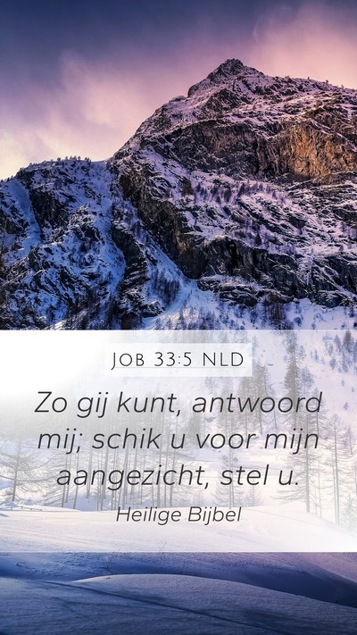 Job 33:5 NLD Bible Verse Image
