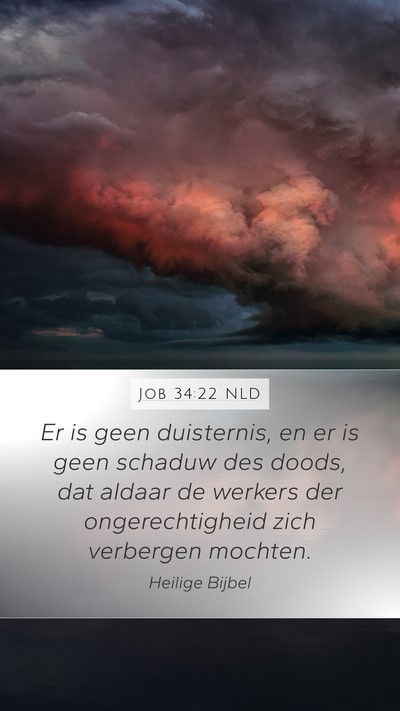 Job 34:22 NLD Bible Verse Image