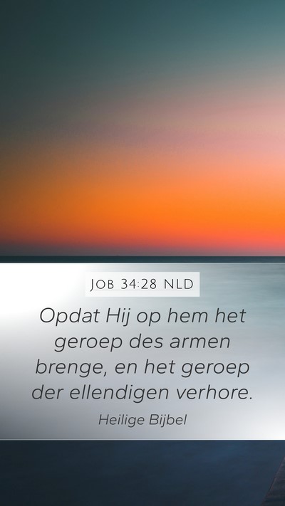 Job 34:28 NLD Bible Verse Image