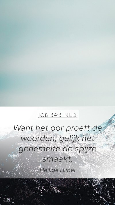 Job 34:3 NLD Bible Verse Image