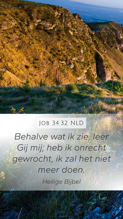 Job 34:32 NLD Bible Verse Image