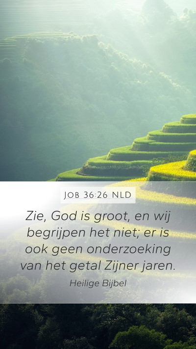 Job 36:26 NLD Bible Verse Image