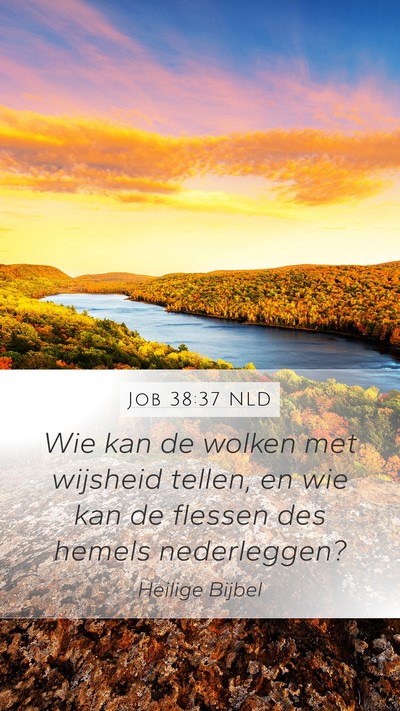 Job 38:37 NLD Bible Verse Image
