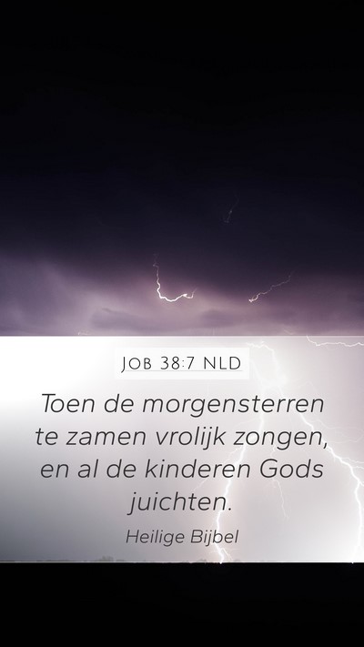 Job 38:7 NLD Bible Verse Image