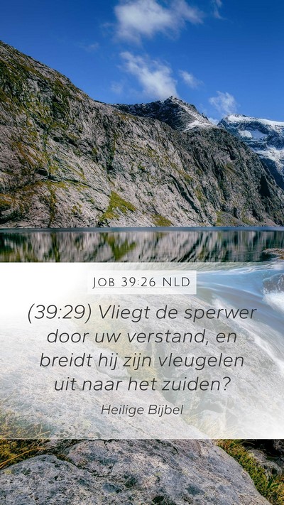 Job 39:26 NLD Bible Verse Image