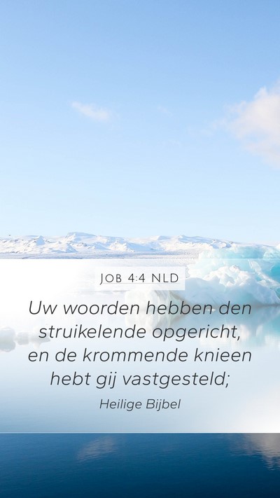 Job 4:4 NLD Bible Verse Image