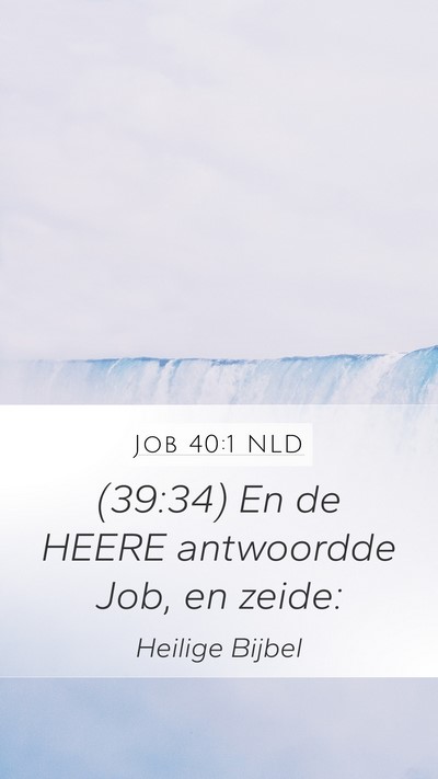 Job 40:1 NLD Bible Verse Image