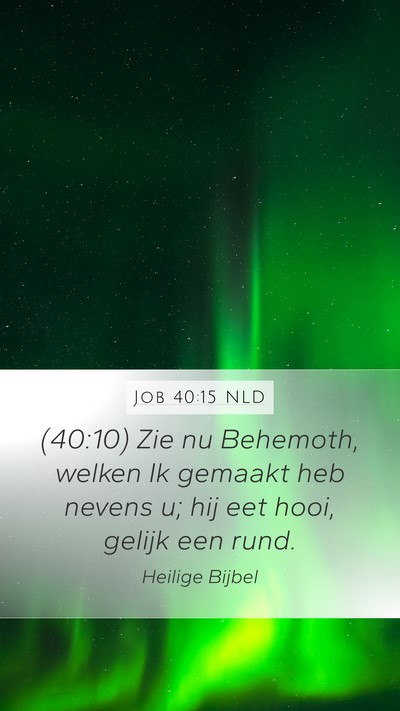 Job 40:15 NLD Bible Verse Image