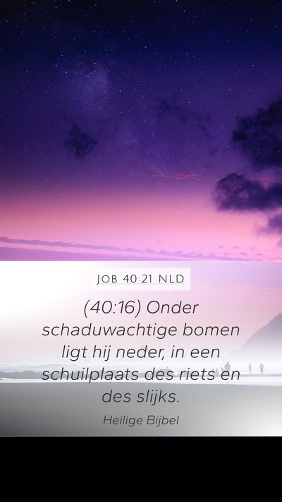 Job 40:21 NLD Bible Verse Image
