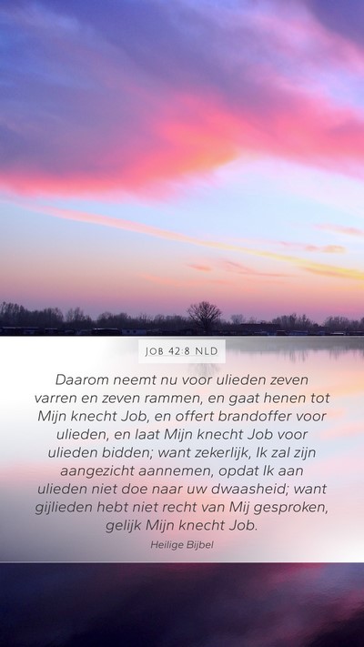 Job 42:8 NLD Bible Verse Image