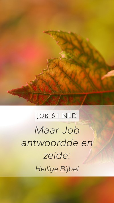 Job 6:1 NLD Bible Verse Image