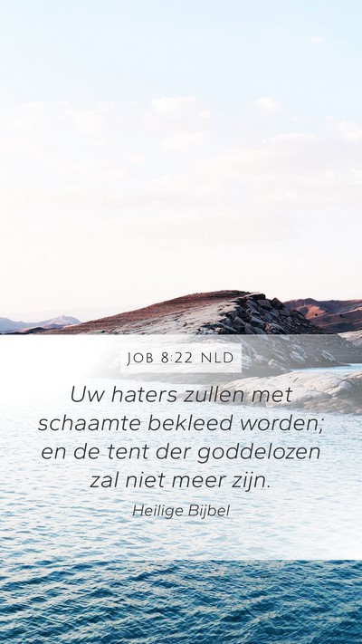 Job 8:22 NLD Bible Verse Image