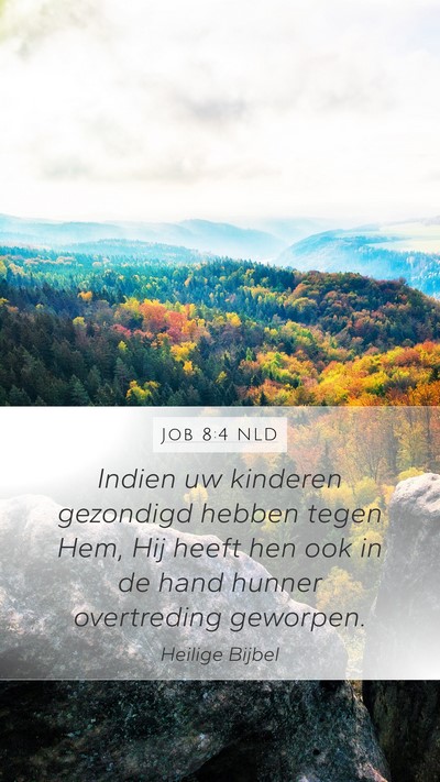 Job 8:4 NLD Bible Verse Image